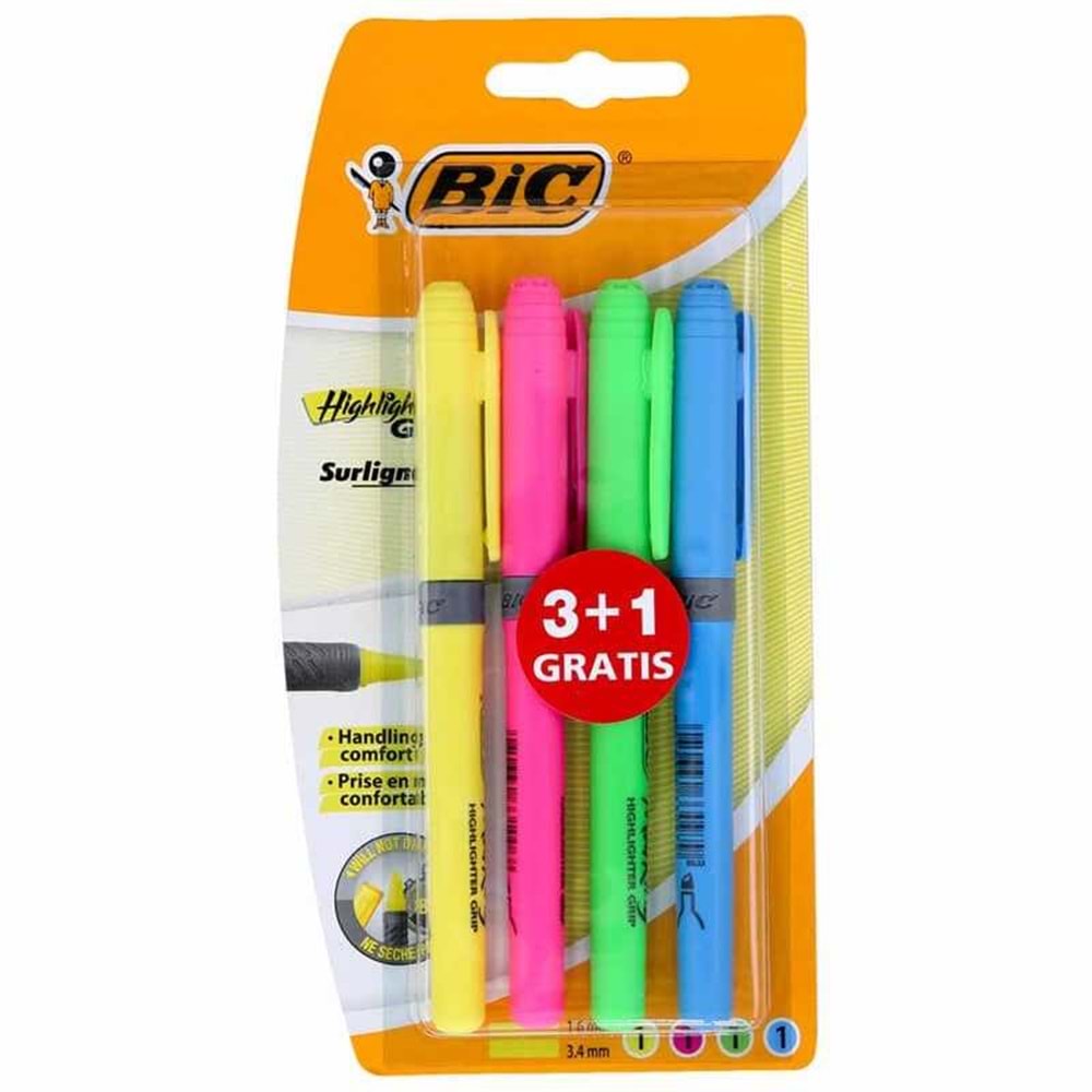 BİC FOSFORLU KALEM MARKİNG NEON 4 RENK