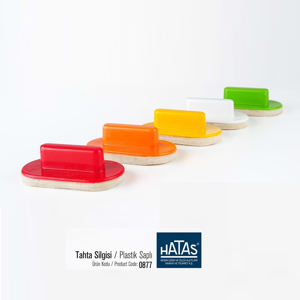 HATAS BEYAZ TAHTA SİLGİSİ KEÇE PLASTİK SAP