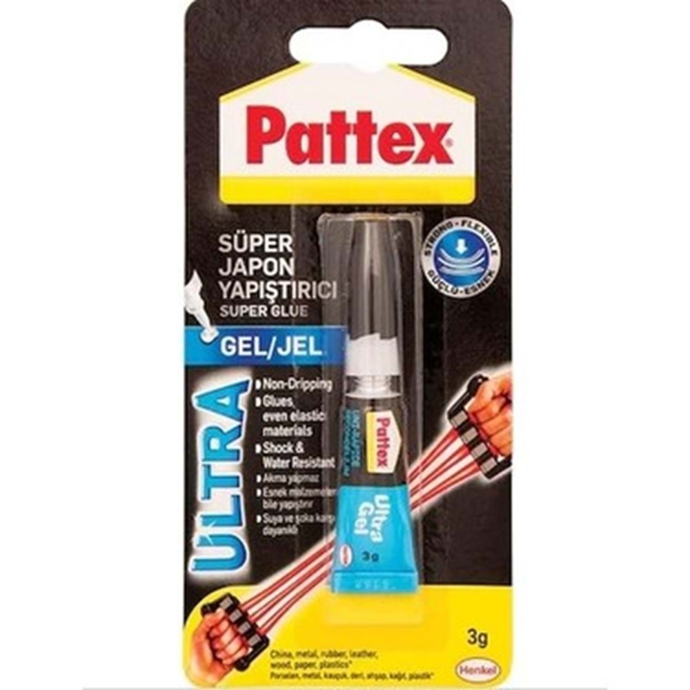 PATTEX GÜÇLÜ JEL SÜPER JAPON YAPIŞTIRICI 3 GR.