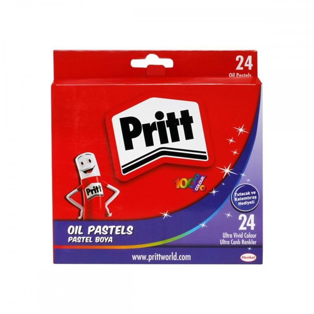 PRİTT PASTEL BOYA 24 RENK KARTON KUTU