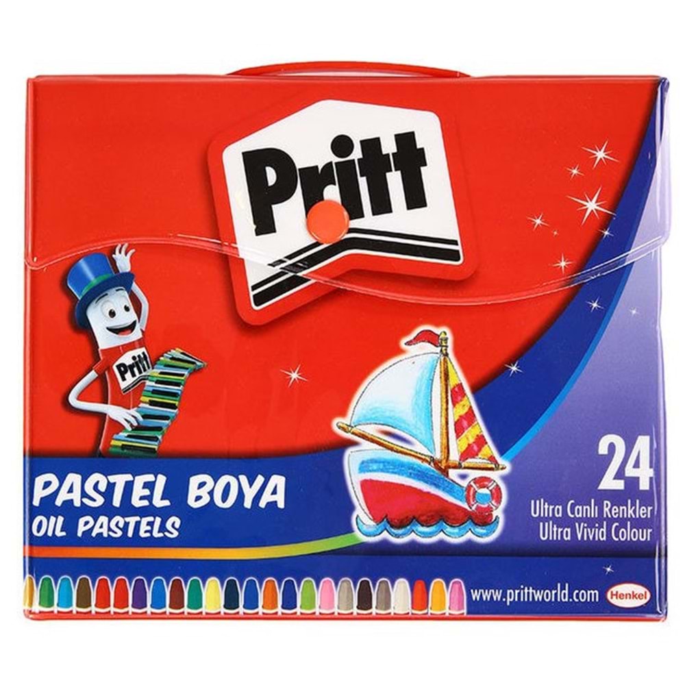 PRİTT PASTEL BOYA 24 RENK ÇANTALI