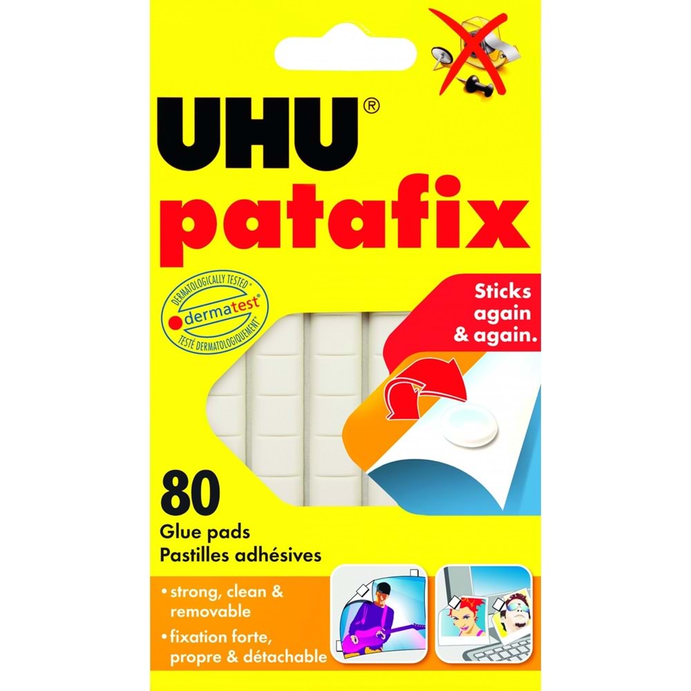 UHU PATAFİX BEYAZ HAMUR YAPIŞTIRICI 80 Lİ