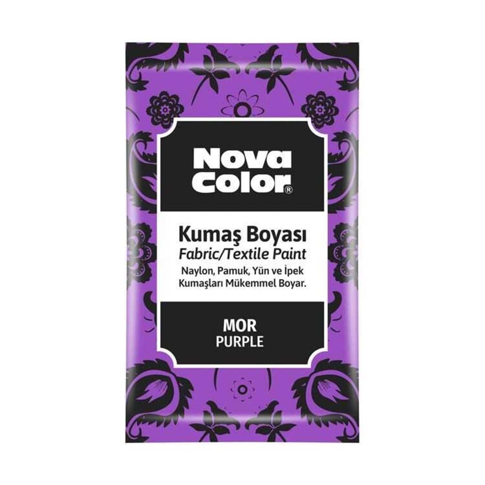 NOVA COLOR KUMAS BOYASI TOZ MOR 12 GR