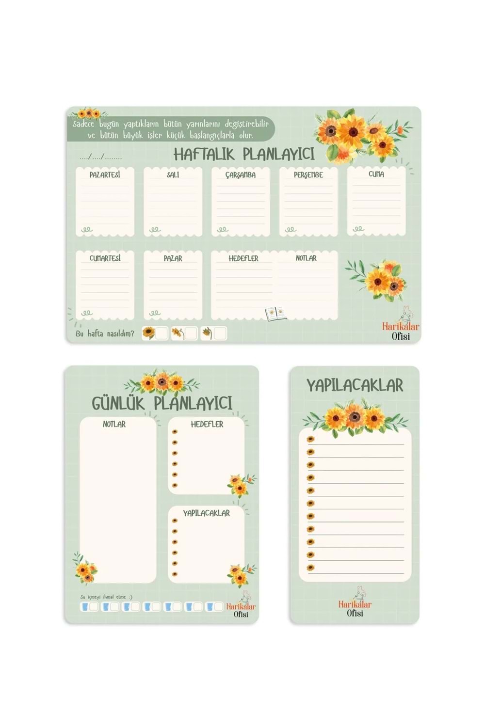 SVN PLANNER BÜYÜK BOY 3 LÜ SET