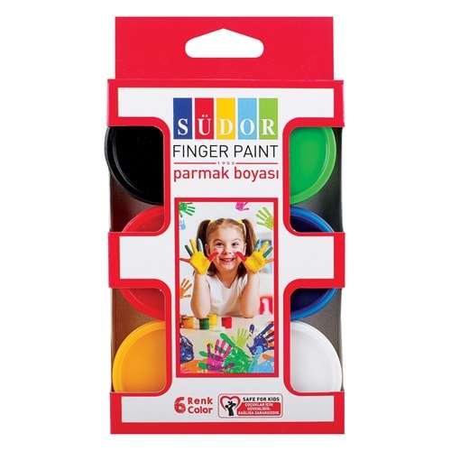 SÜDOR PARMAK BOYASI 30 ML.6 RENK