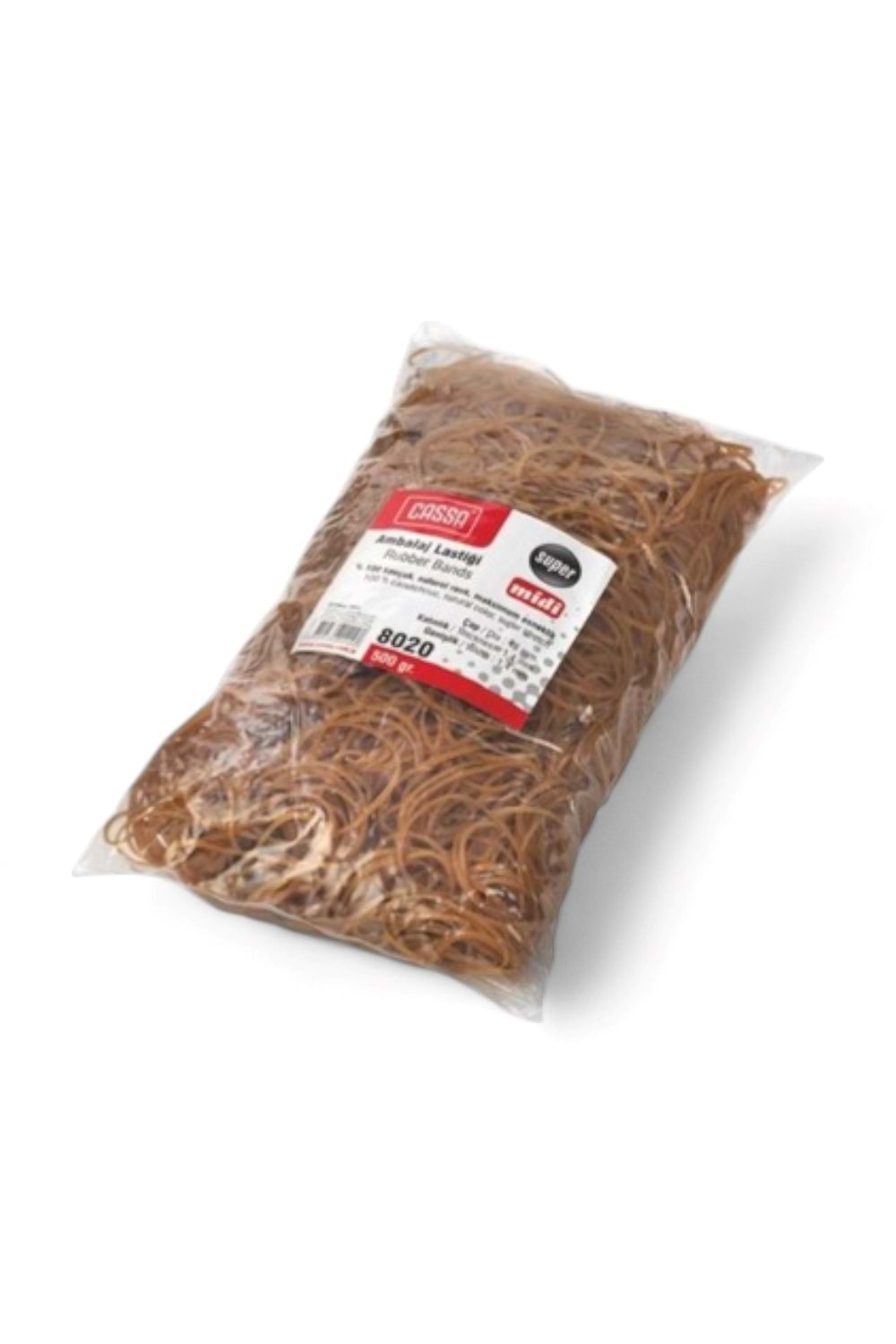 CASSA AMBALAJ LASTİĞİ 500 GR.MİDİ 8020