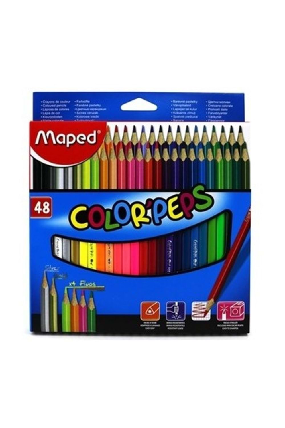 MAPED KURU BOYA KALEMİ 48 RENK COLOR PEPS STAR