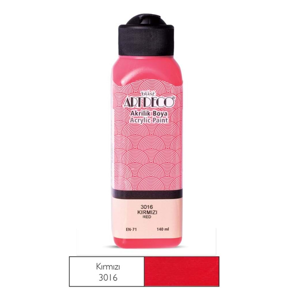 ARTDECO AKRİLİK BOYA KIRMIZI 140 ML.70R-3016