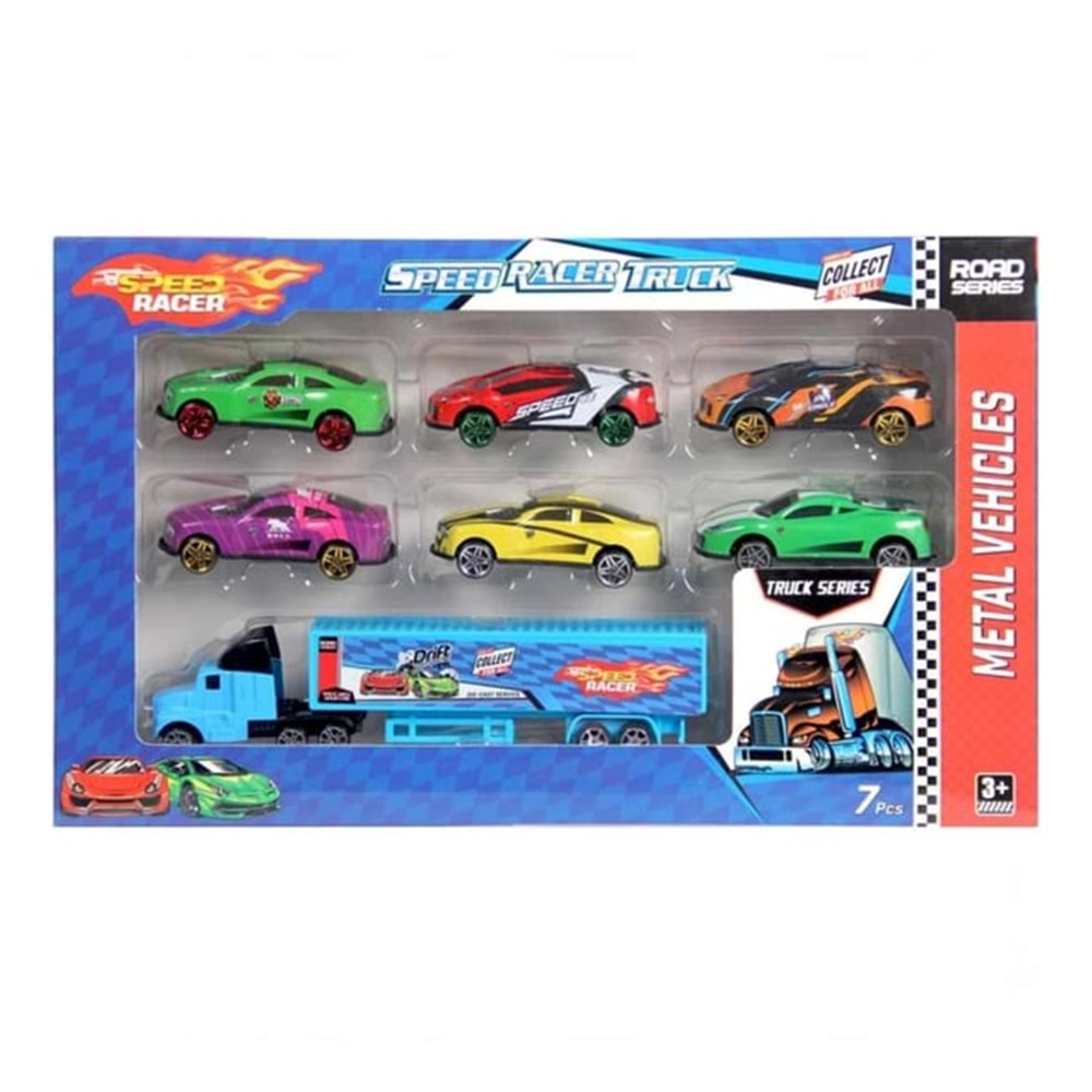 TOYSAN TIR SETİ 6 LI METAL ARABA TOY-46