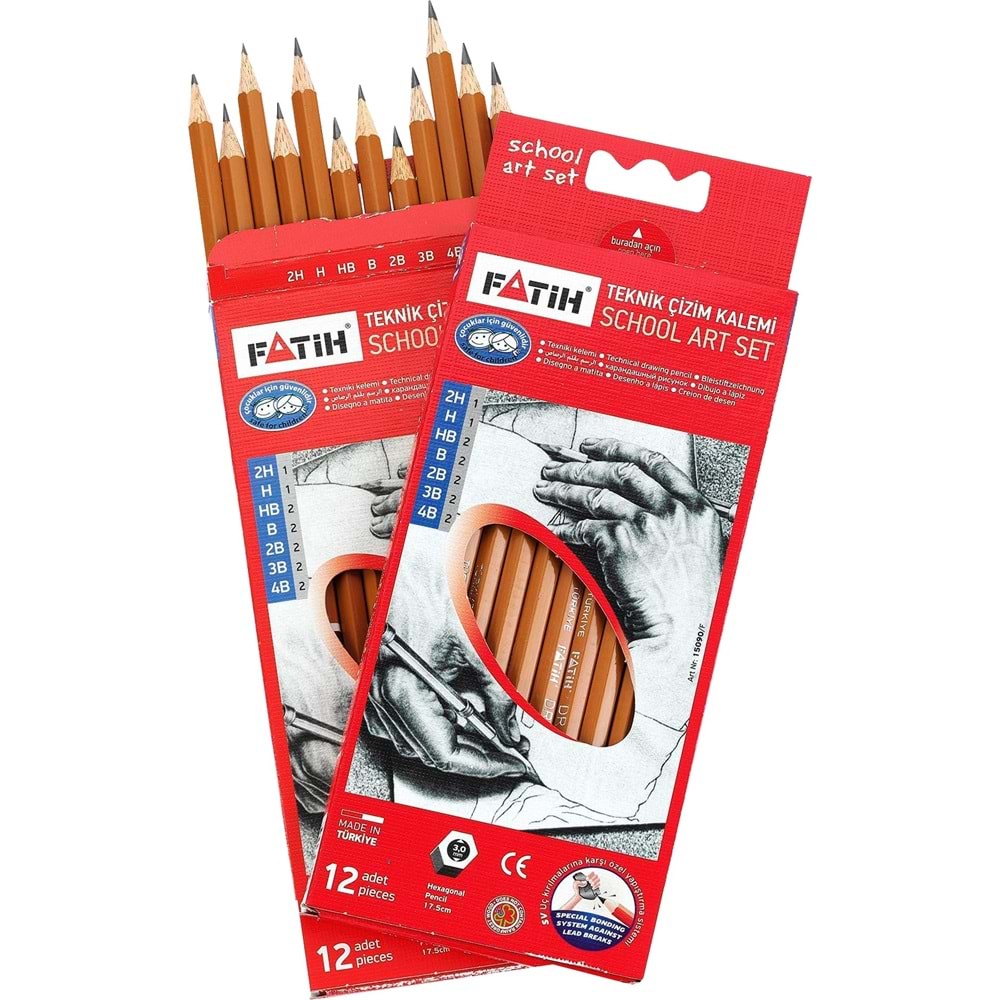 FATİH TEKNİK ÇİZİM KALEMİ ÖĞRENCİ SETİ 12 Lİ
