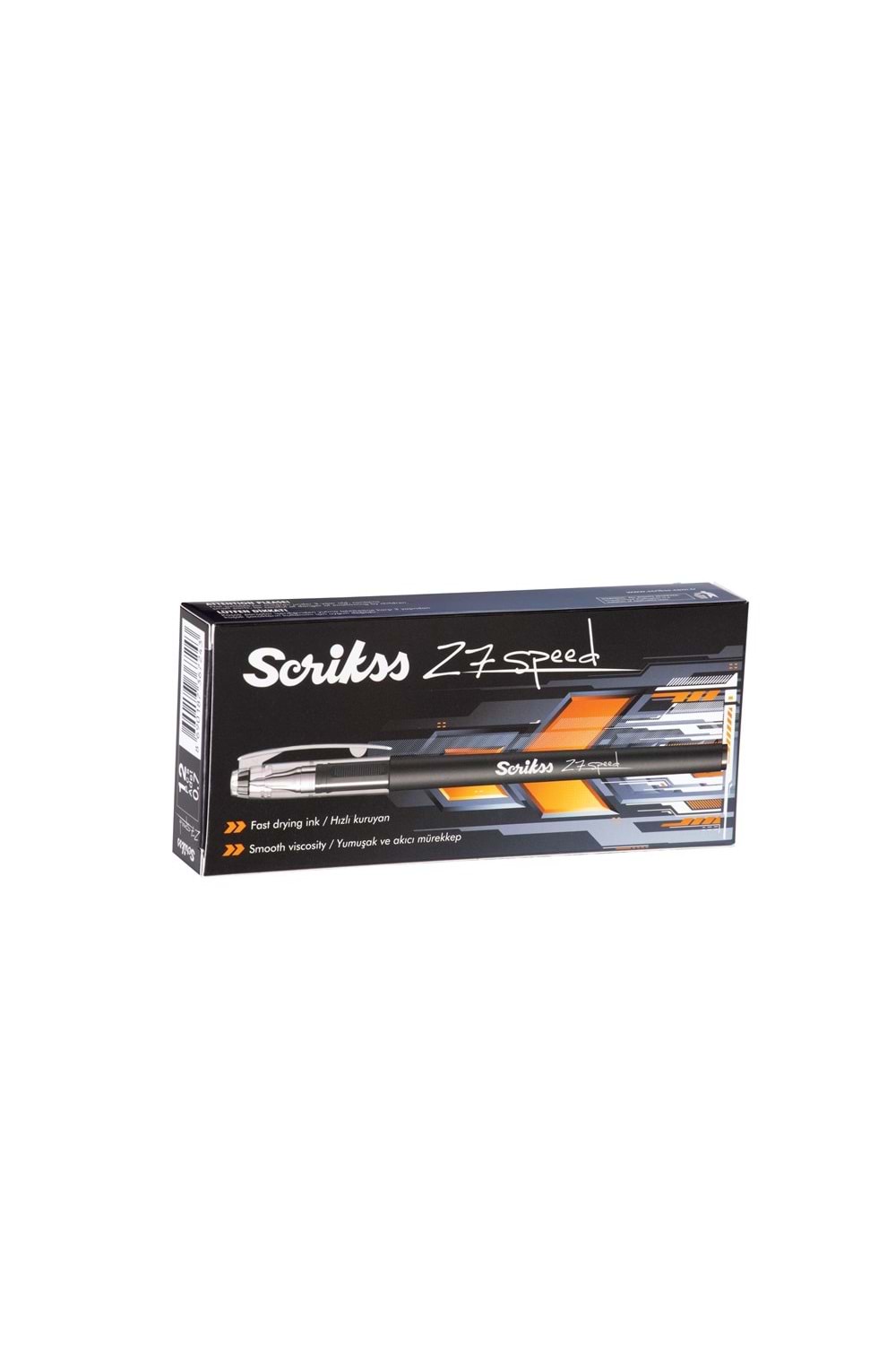 SCRİKSS TÜKENMEZ KALEM Z7 SPEED 0,7 MM.SİYAH 12 Lİ