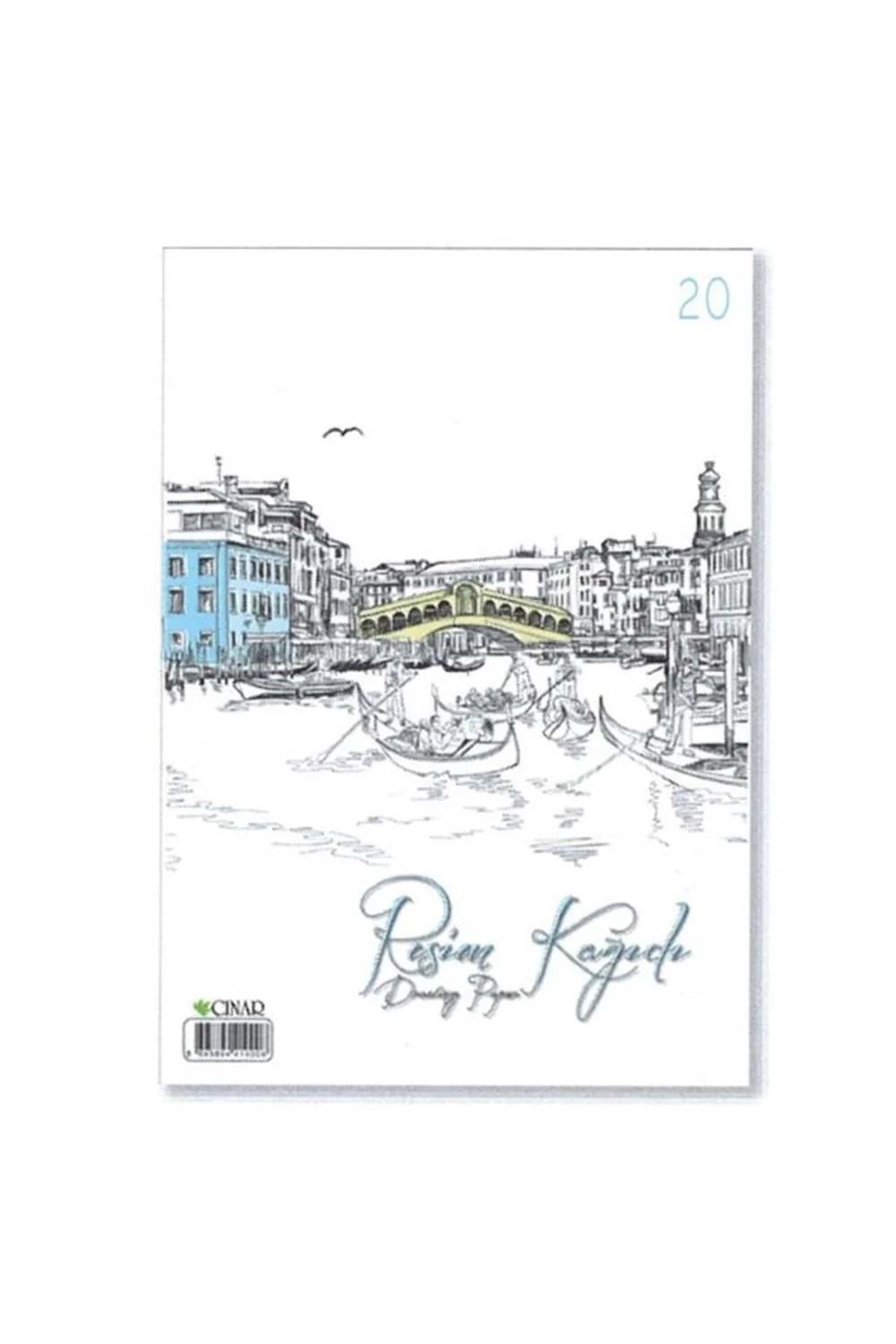 ÇINAR RESİM KAĞIDI 34*48 CM.20 Lİ PAKET 41004