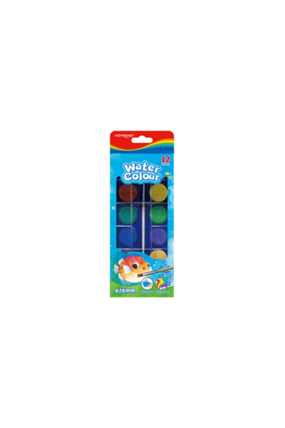 KEYROAD SULUBOYA 12 RENK 28 MM.BÜYÜK TABLET KR972884