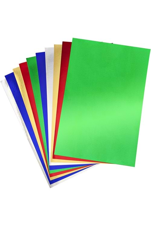 NOVA COLOR 10 LU AYNALI METALİK KARTONU 50*70 CM