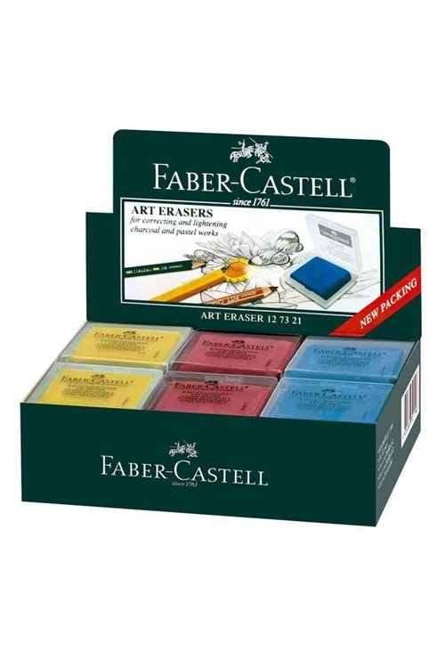 FABER-CASTELL HAMUR SİLGİ RENKLİ 18 Lİ PK.